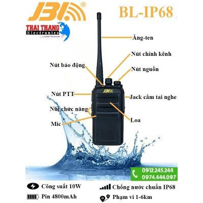 Bộ đàm chống bụi, nước JBL BL-IP68